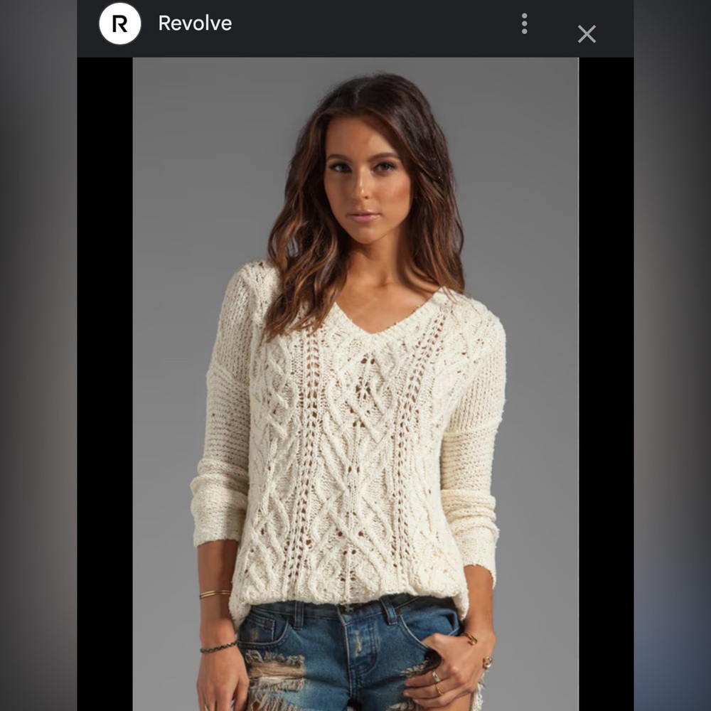 Free People Distressed sweater